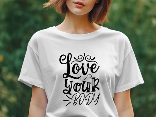 love your body Women's awesome t-shirt - Premium t-shirt from MyDesigns - Just $19.95! Shop now at Lees Krazy Teez