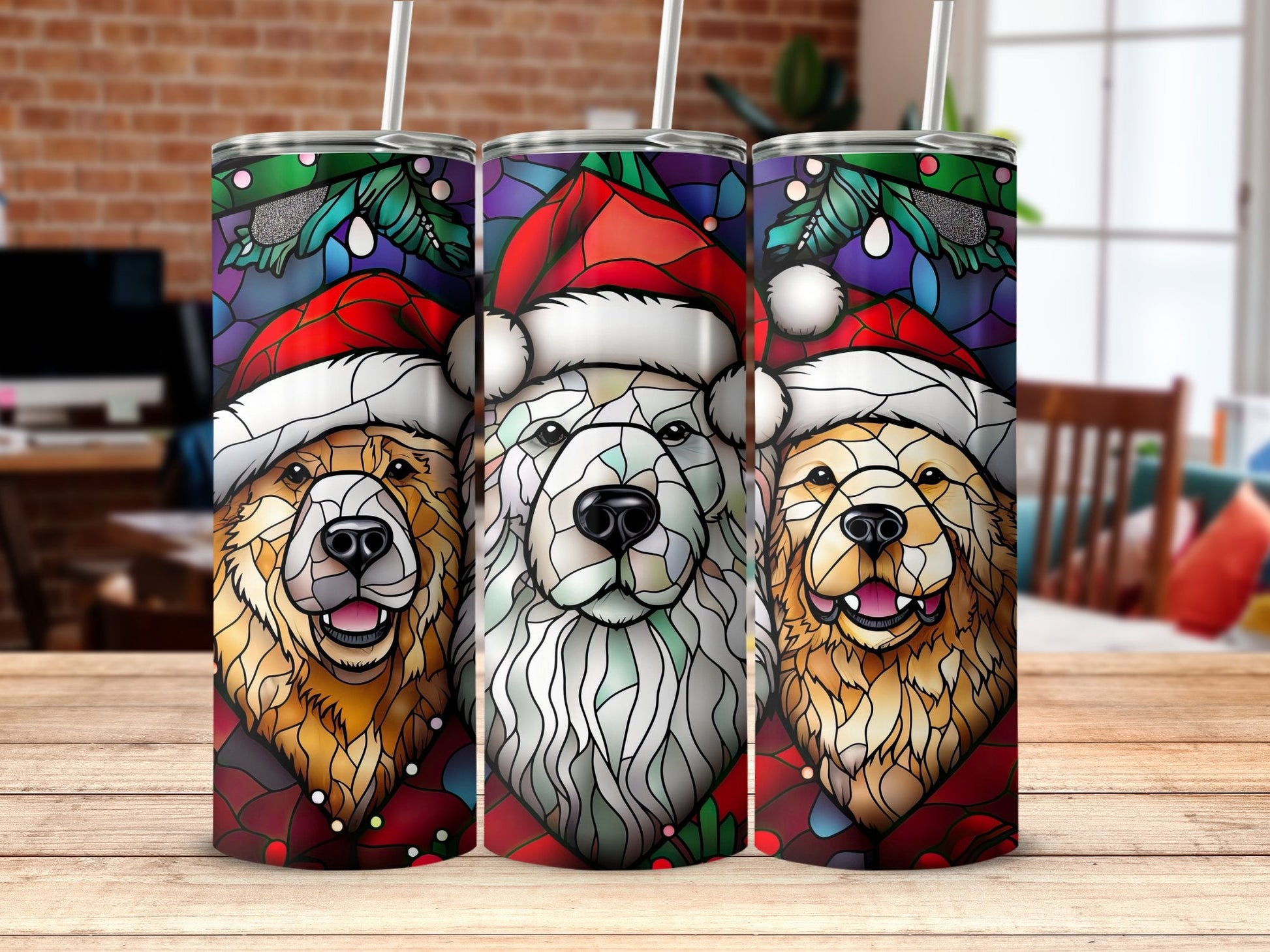 Bears and dogs skinny awesome 20oz tumbler - Premium tumbler from MyDesigns - Just $29.95! Shop now at Lees Krazy Teez