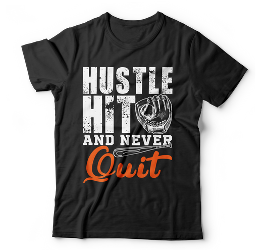 Hustle hit and never quit t-shirt - Premium  from MyDesigns - Just $19.95! Shop now at Lees Krazy Teez