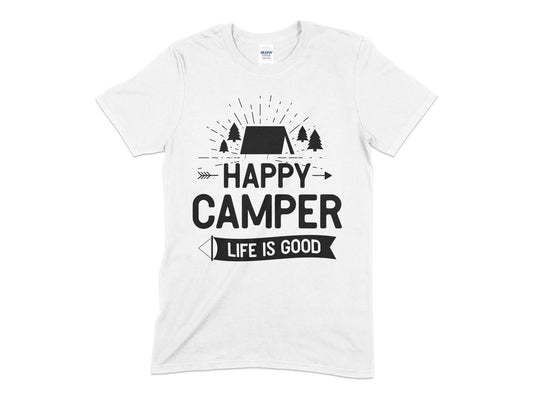 Happy Camper life is good t-shirt - Premium t-shirt from MyDesigns - Just $21.95! Shop now at Lees Krazy Teez