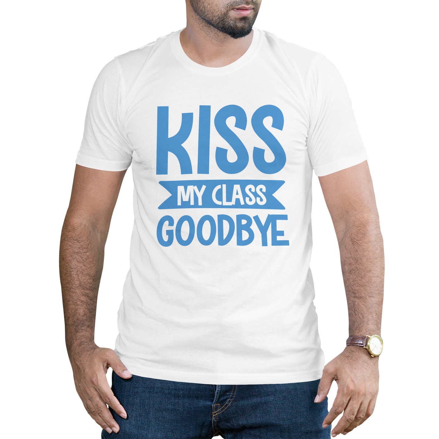 kiss my class goodbye mens t-shirt - Premium t-shirt from MyDesigns - Just $19.95! Shop now at Lees Krazy Teez