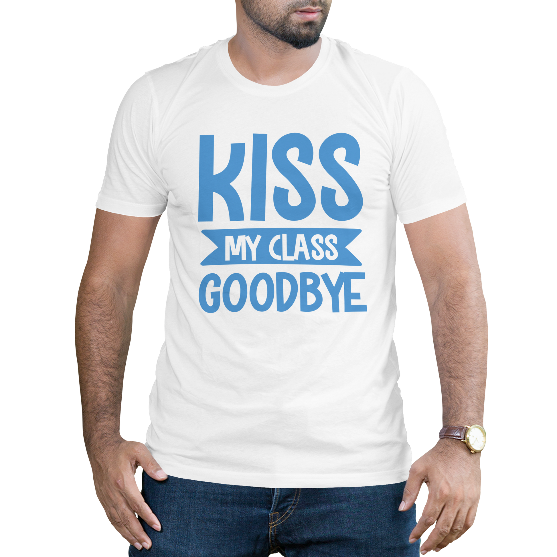 kiss my class goodbye mens t-shirt - Premium t-shirt from MyDesigns - Just $19.95! Shop now at Lees Krazy Teez