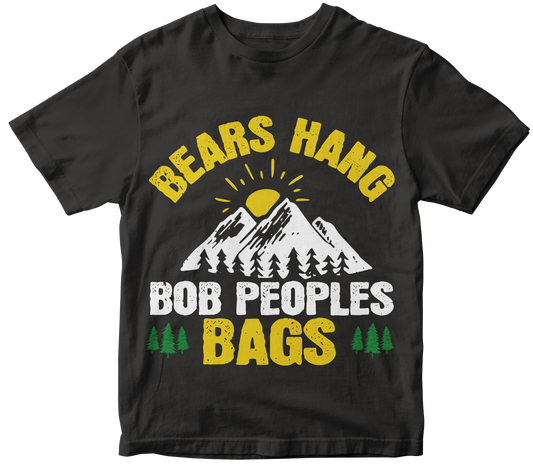 Bears hang Bob Peoples bags t-shirt - Premium t-shirt from MyDesigns - Just $19.95! Shop now at Lees Krazy Teez