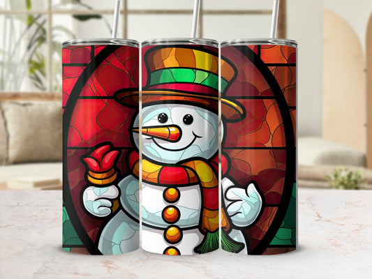 Snowman skinny awesome 20oz tumbler - Premium tumbler from MyDesigns - Just $29.95! Shop now at Lees Krazy Teez