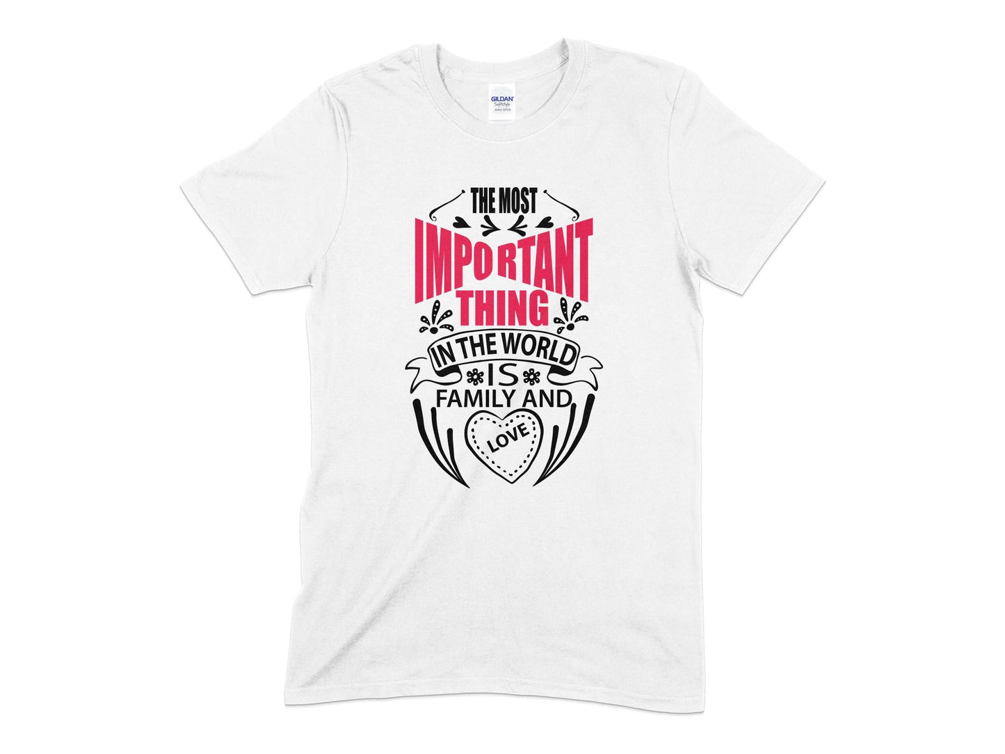 The most important thing in the world is famiily and love t-shirt - Premium t-shirt from MyDesigns - Just $19.95! Shop now at Lees Krazy Teez