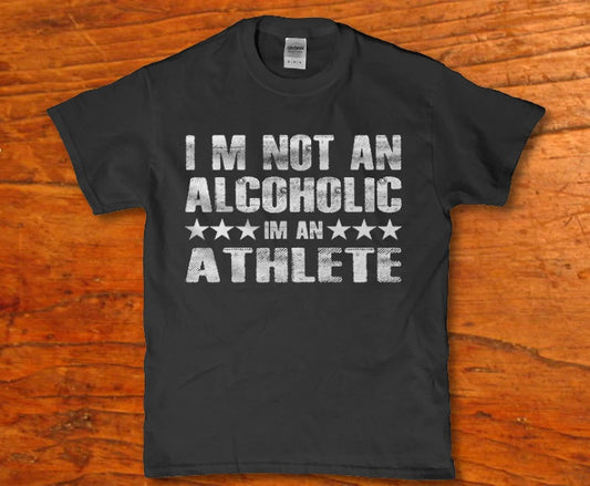 I'm not an alcoholic I'm an athlete Men's t-shirt - Premium t-shirt from MyDesigns - Just $19.95! Shop now at Lees Krazy Teez