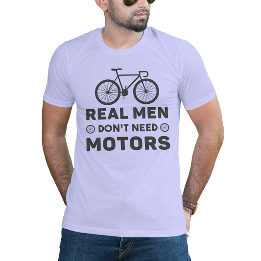 Real men don't need motors bicycle t-shirt - Premium t-shirt from MyDesigns - Just $19.95! Shop now at Lees Krazy Teez