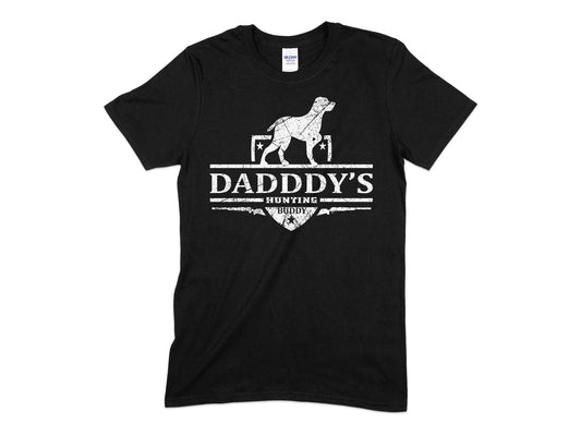 Dadddy's hunting buddy dog pet Men's t-shirt - Premium t-shirt from MyDesigns - Just $19.95! Shop now at Lees Krazy Teez