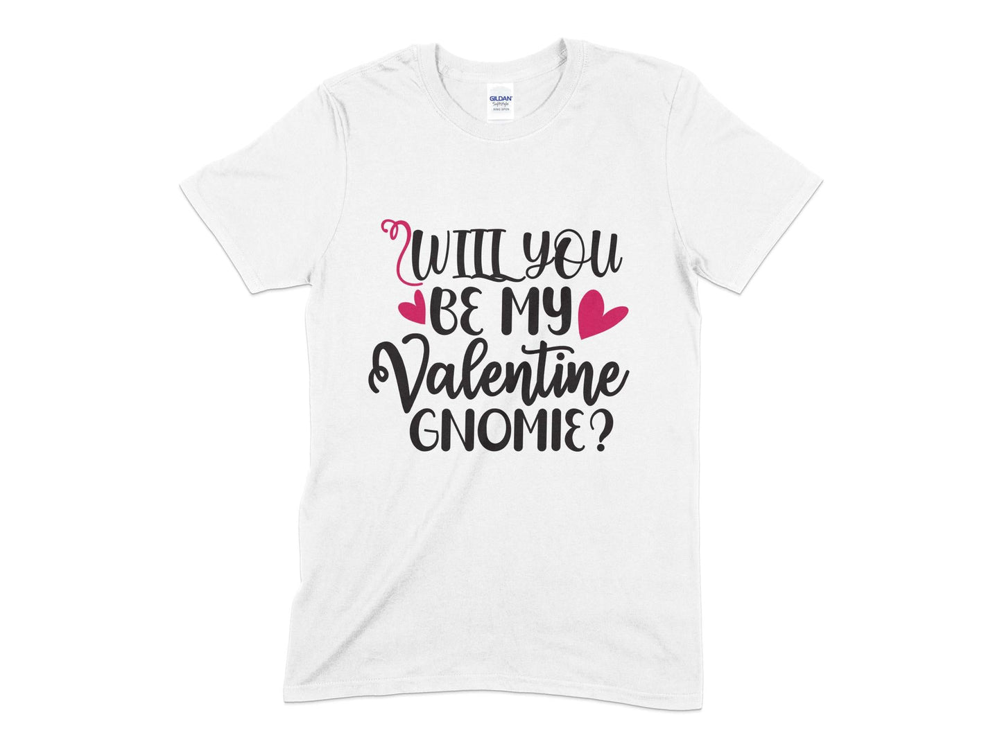 will you be my valentine gnomie Unisex t-shirt - Premium t-shirt from MyDesigns - Just $19.95! Shop now at Lees Krazy Teez