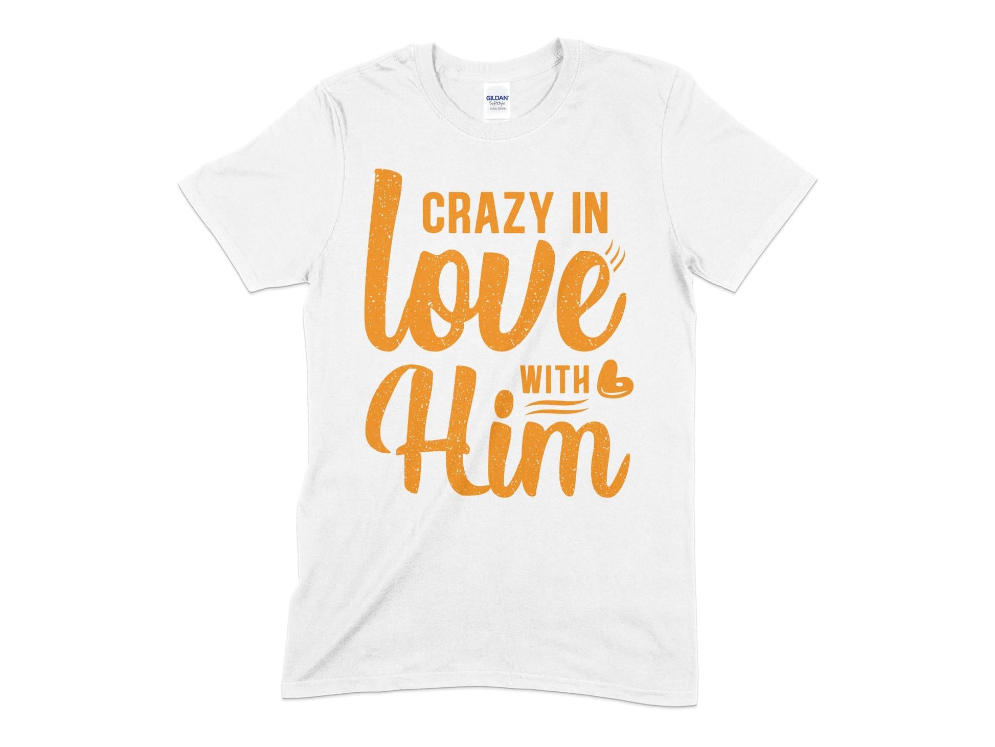Crazy in love with him womens t-shirt - Premium t-shirt from MyDesigns - Just $19.95! Shop now at Lees Krazy Teez