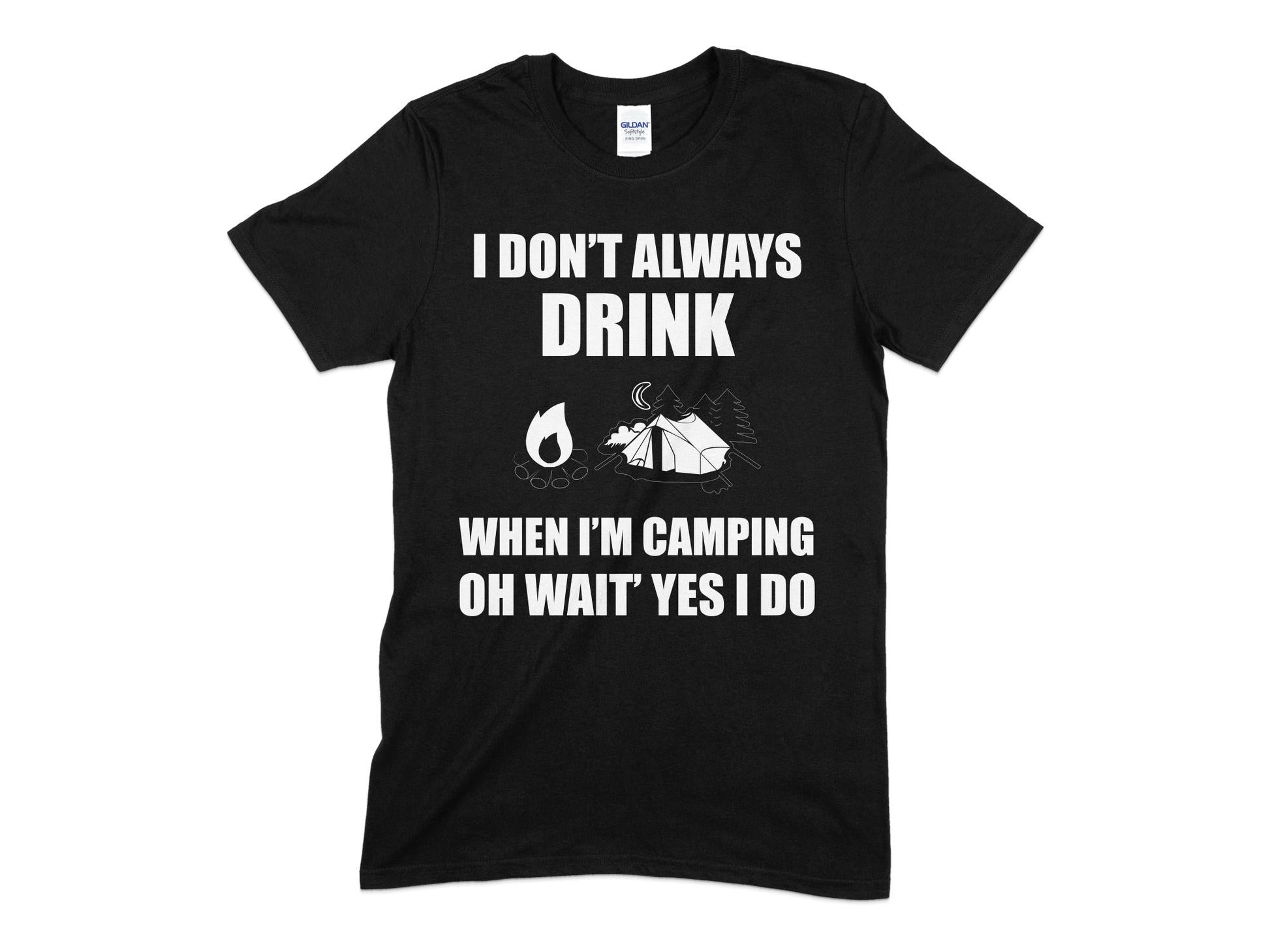 I don't always drink when im camping oh wait yes i do t-shirt - Premium t-shirt from MyDesigns - Just $21.95! Shop now at Lees Krazy Teez