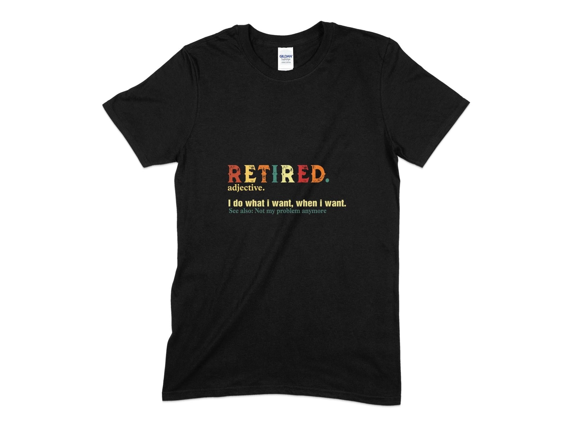 Retired Funny adjective t-shirt - Premium t-shirt from MyDesigns - Just $19.95! Shop now at Lees Krazy Teez