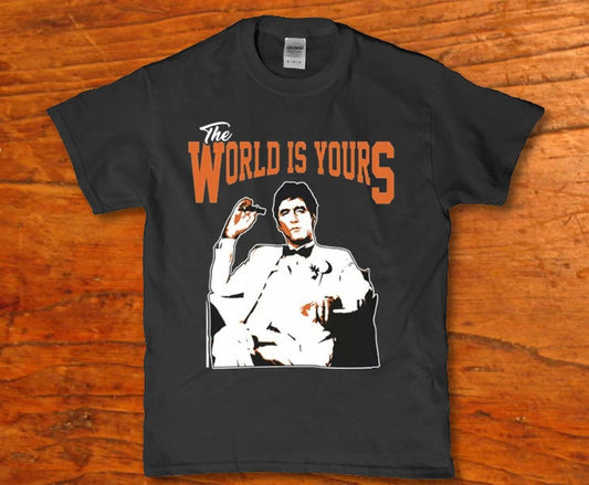 Scarface the world is yours Men's t-shirt - Premium t-shirt from MyDesigns - Just $19.95! Shop now at Lees Krazy Teez