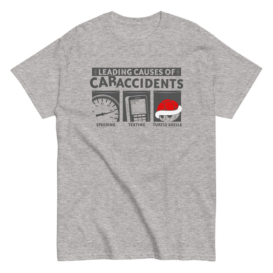 Leading causes of car accidents speeding texting turtle shells t-shirt - Premium t-shirt from MyDesigns - Just $19.95! Shop now at Lees Krazy Teez