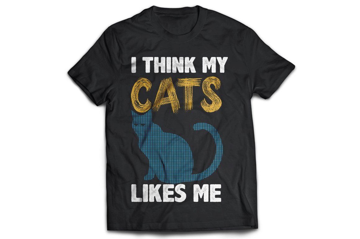 I think my cats like me funny Men's women's unisex t-shirt - Premium t-shirt from MyDesigns - Just $17.95! Shop now at Lees Krazy Teez