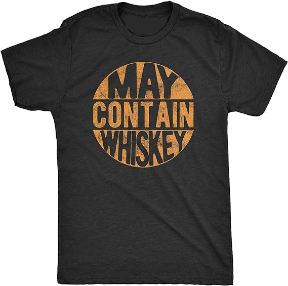 May Contain Whiskey Tshirt Funny Liquor Drinking Party Graphic Tee - Premium t-shirt from Lees Krazy Teez - Just $19.95! Shop now at Lees Krazy Teez