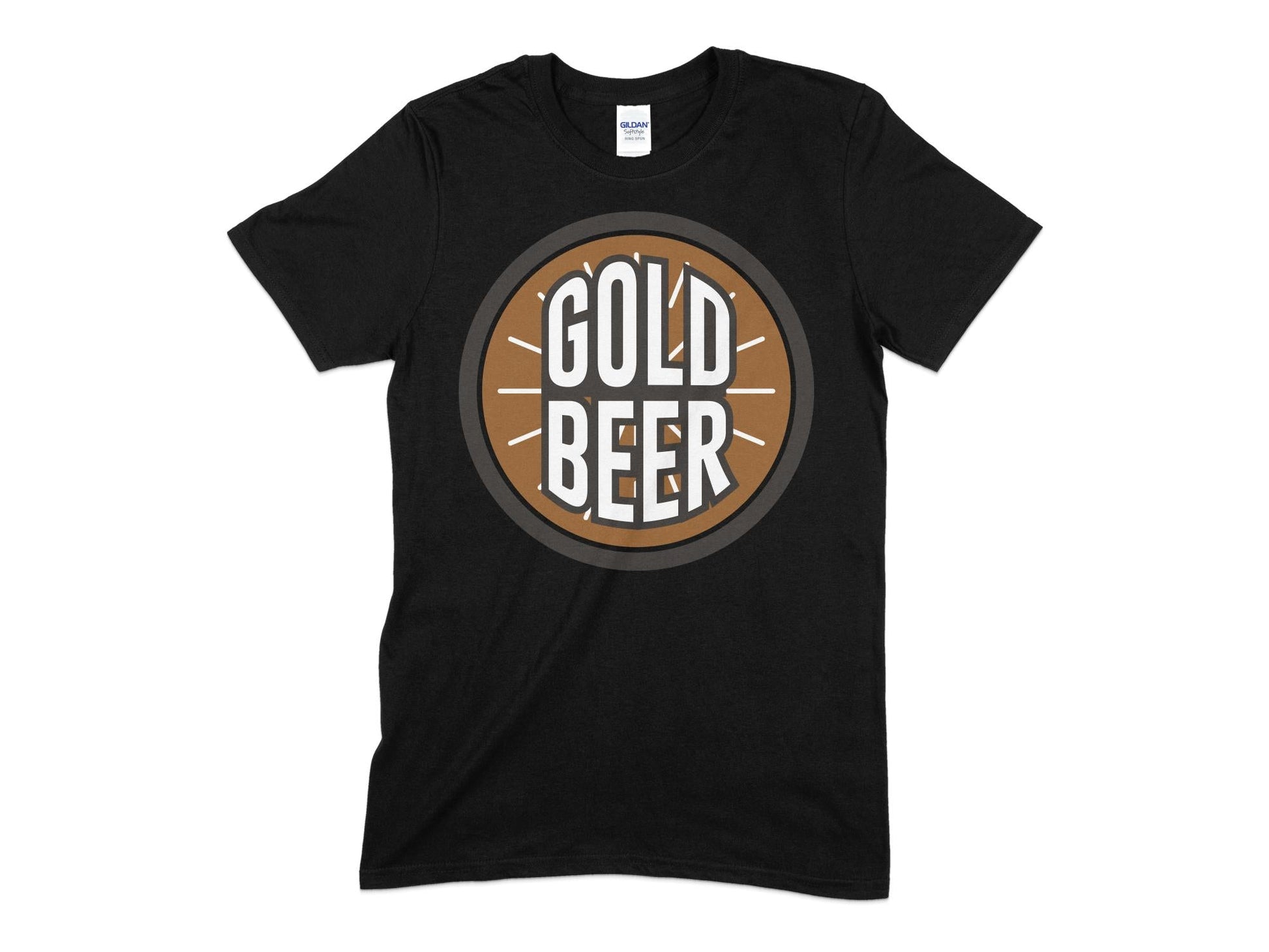 Gold beer party club bar drinking t-shirt - Premium t-shirt from MyDesigns - Just $19.95! Shop now at Lees Krazy Teez