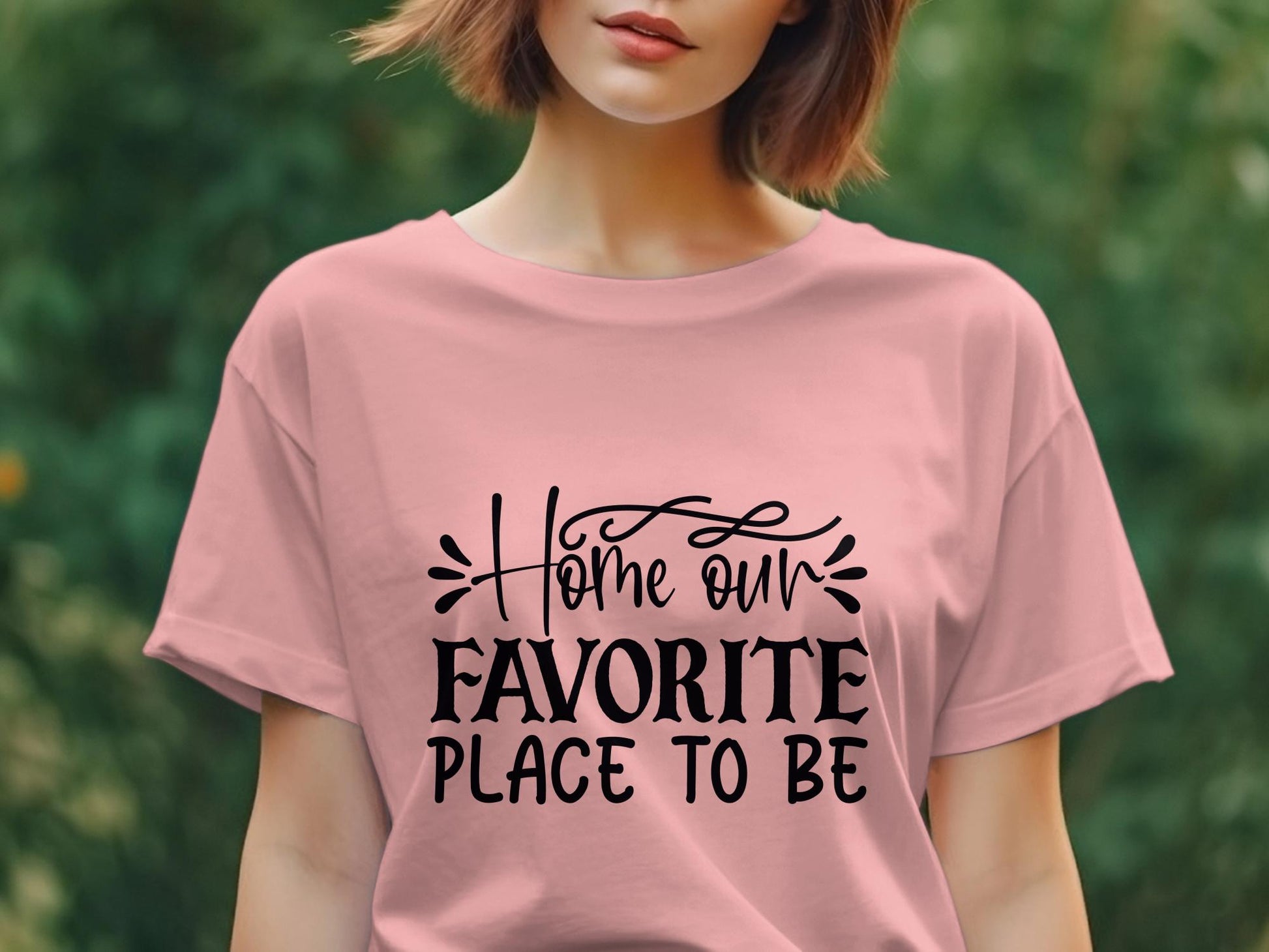 Home our favorite place to be Women's awesome tee - Premium t-shirt from MyDesigns - Just $19.95! Shop now at Lees Krazy Teez