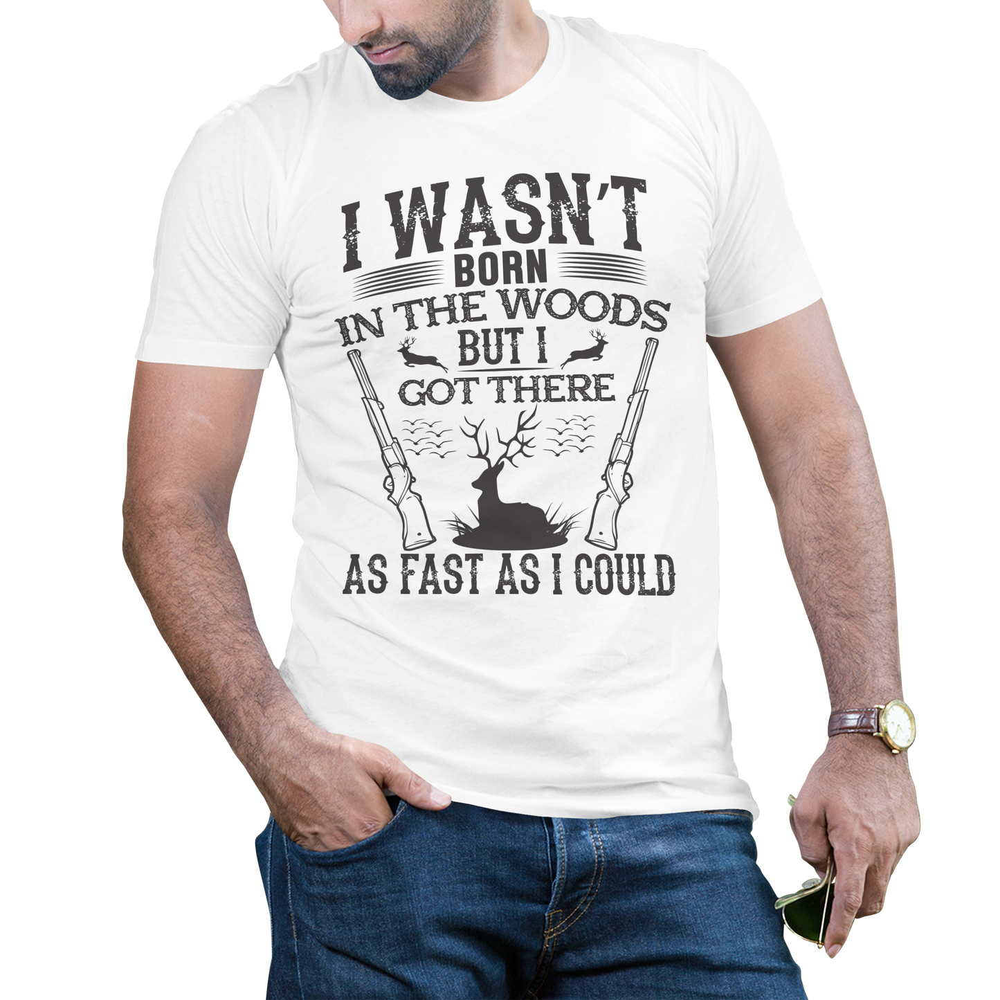 I wasnt born in the words but i got there as fast as i could - Premium t-shirt from MyDesigns - Just $19.95! Shop now at Lees Krazy Teez