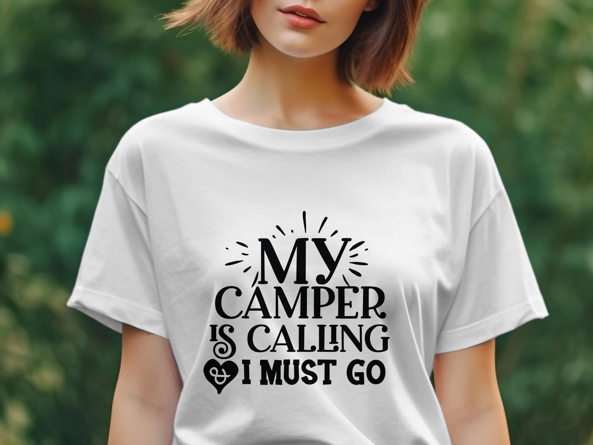 My Camper Is Calling & I Must Go Women's awesome tee - Premium t-shirt from MyDesigns - Just $19.95! Shop now at Lees Krazy Teez