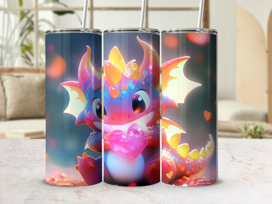 Cute little monster tumbler wrap 20oz skinny tumbler - Premium tumbler from MyDesigns - Just $26.95! Shop now at Lees Krazy Teez