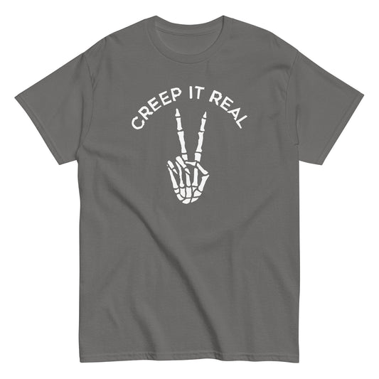 Creep it real halloween spooky season Men's t-shirt - Premium t-shirt from MyDesigns - Just $19.95! Shop now at Lees Krazy Teez