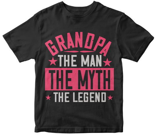 grandpa the man themyth the legend t-shirt - Premium t-shirt from MyDesigns - Just $19.95! Shop now at Lees Krazy Teez