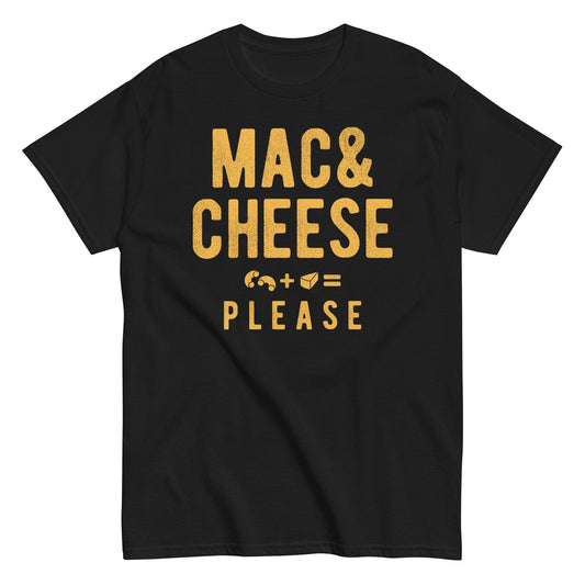 mac and cheese please food awesome Men's t-shirt - Premium t-shirt from MyDesigns - Just $19.95! Shop now at Lees Krazy Teez