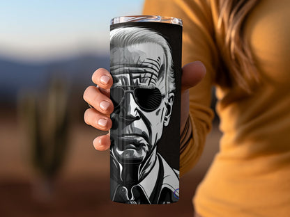 Joe Biden in the dark tumbler wrap 20oz skinny tumbler - Premium tumbler from MyDesigns - Just $26.95! Shop now at Lees Krazy Teez