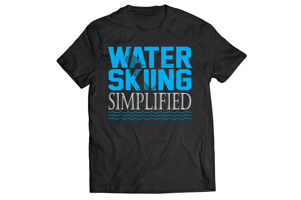 Water skiing simplified t-shirt - Premium t-shirt from MyDesigns - Just $21.95! Shop now at Lees Krazy Teez