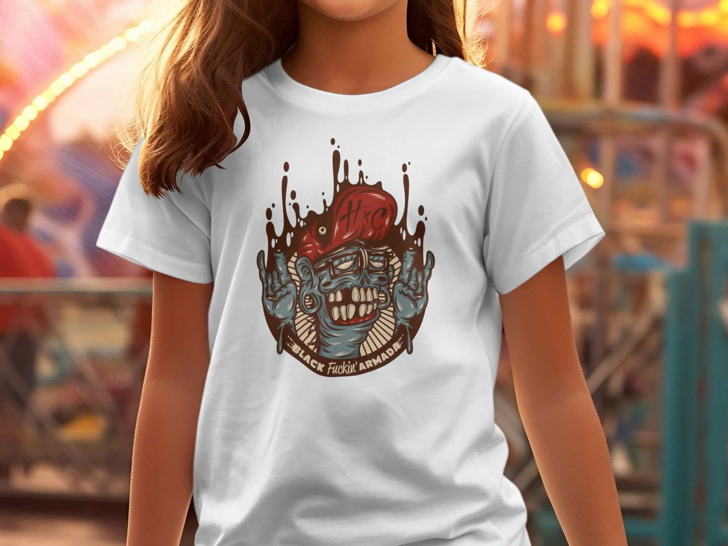 Bloody zombie funny Women's Halloween t-shirt - Premium t-shirt from MyDesigns - Just $19.95! Shop now at Lees Krazy Teez