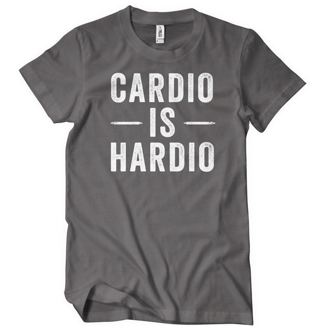 Cardio is hardio funny workout unisex t-shirt - Premium t-shirt from Lees Krazy Teez - Just $19.95! Shop now at Lees Krazy Teez