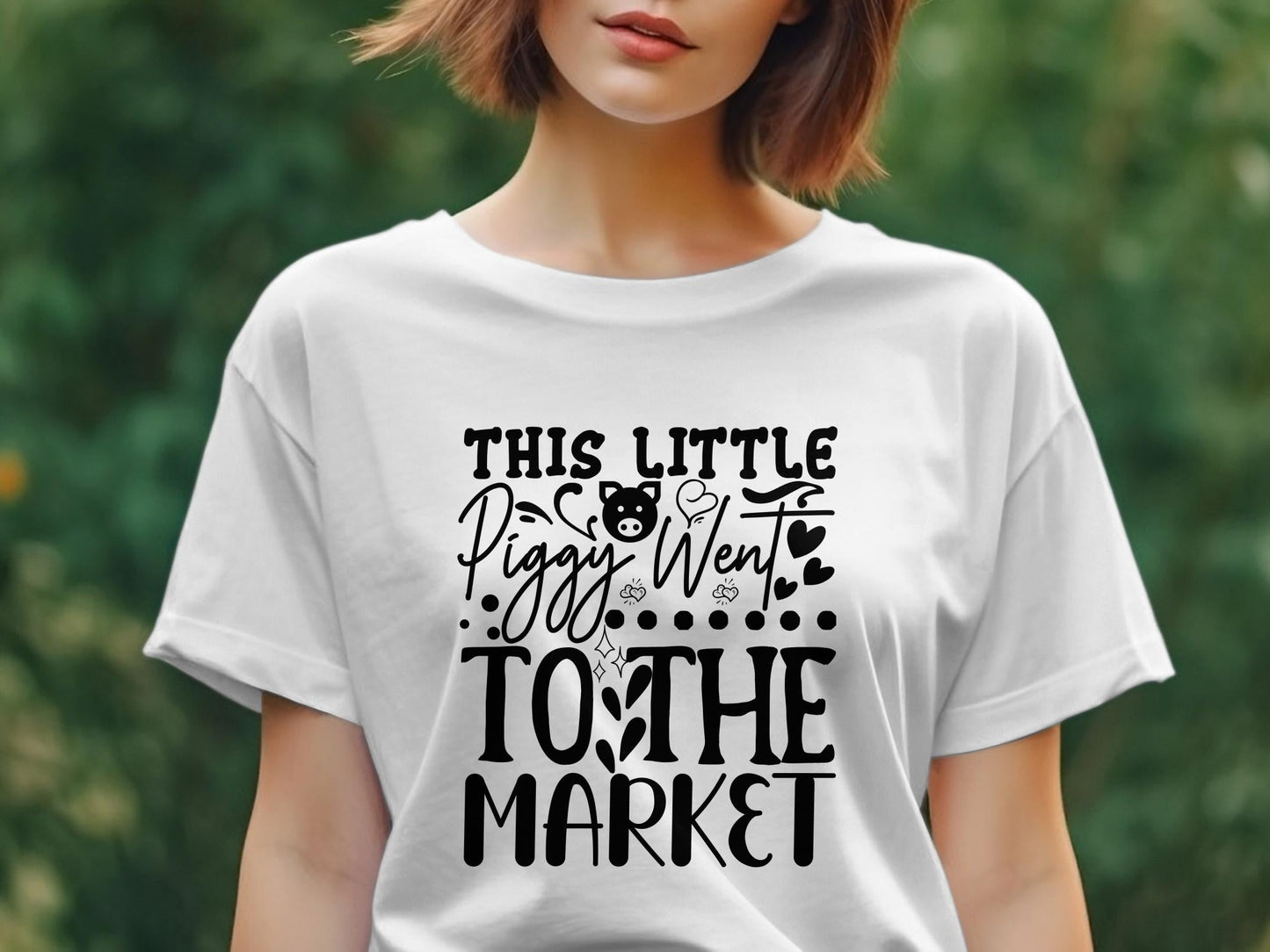 this little piggy went to the market awesome Women's t-shirt - Premium t-shirt from MyDesigns - Just $19.95! Shop now at Lees Krazy Teez