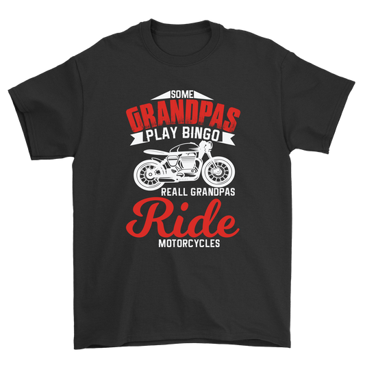 Grandpas play bingo ride motorcycles t-shirt - Premium t-shirt from MyDesigns - Just $21.95! Shop now at Lees Krazy Teez