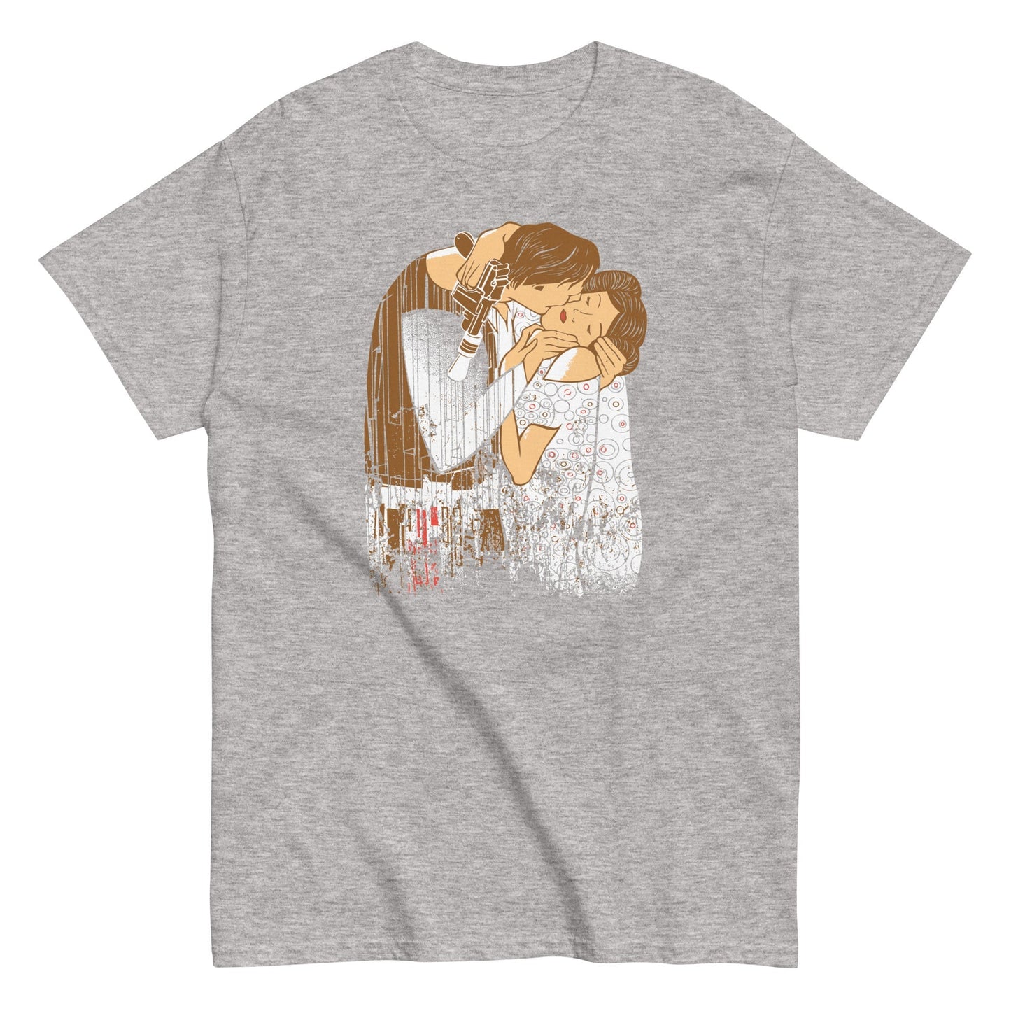 The kiss couple awesome men's awesome t-shirt - Premium t-shirt from MyDesigns - Just $19.95! Shop now at Lees Krazy Teez