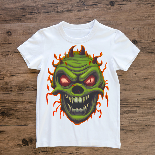 Scary green monster gift idea for Halloween decoration season 2023 - Men's t-shirt - Premium t-shirt from Lees Krazy Teez - Just $19.95! Shop now at Lees Krazy Teez