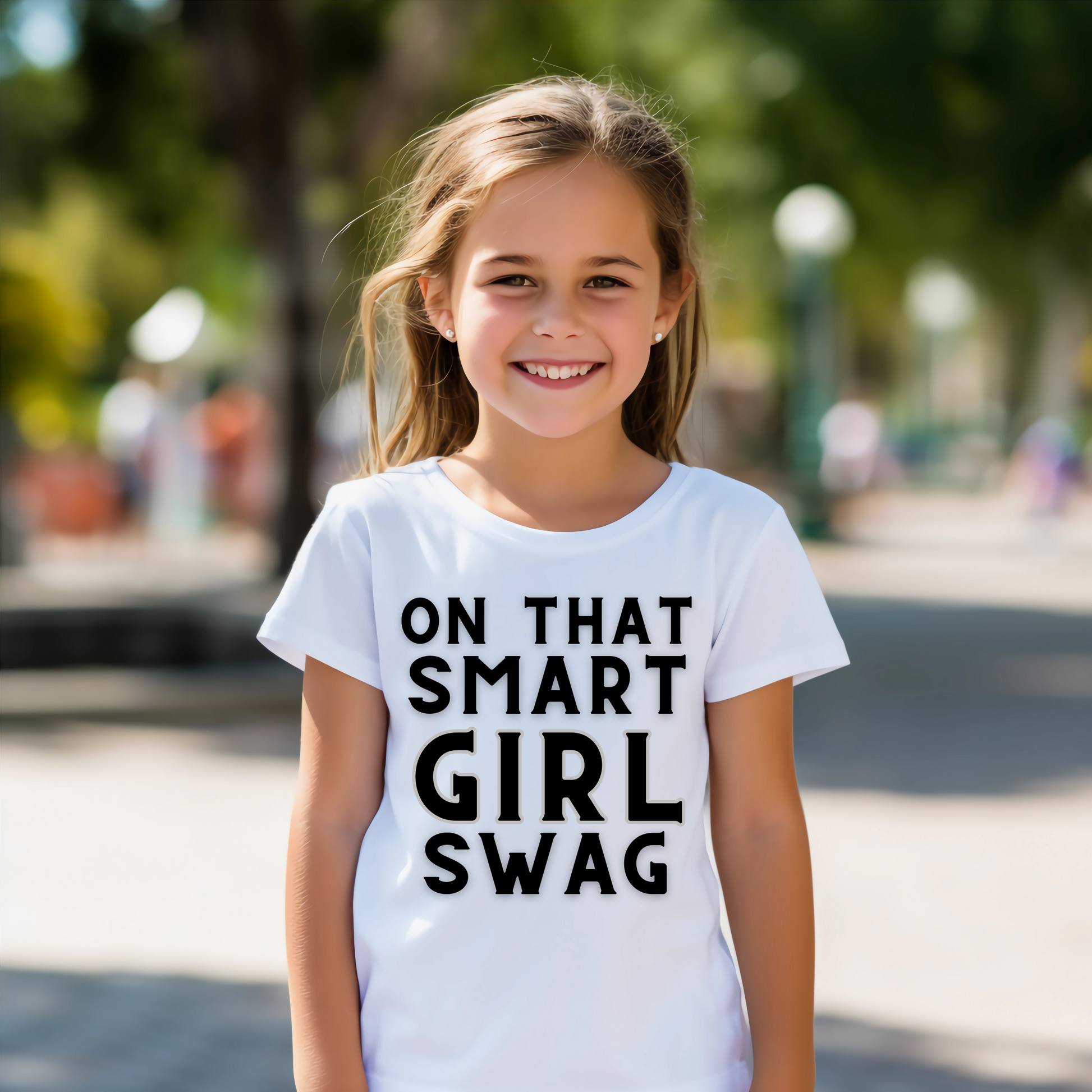 On that smart Girl swag - youth girl t-shirt - Premium t-shirt from Lees Krazy Teez - Shop now at Lees Krazy Teez