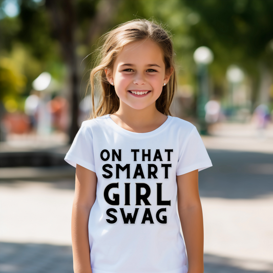 On that smart Girl swag - youth girl t-shirt - Premium t-shirt from Lees Krazy Teez - Shop now at Lees Krazy Teez