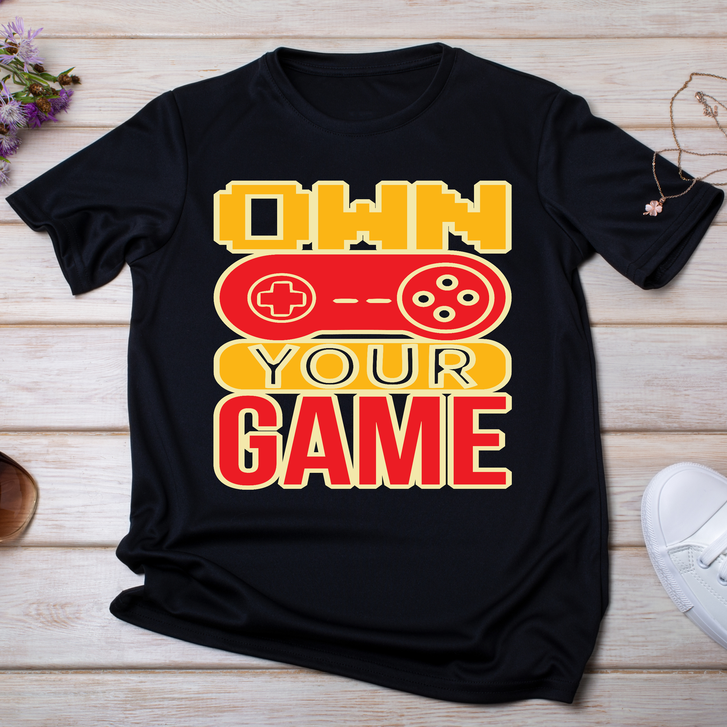 own your game gamer Women's t-shirt - Premium t-shirt from Lees Krazy Teez - Just $19.95! Shop now at Lees Krazy Teez