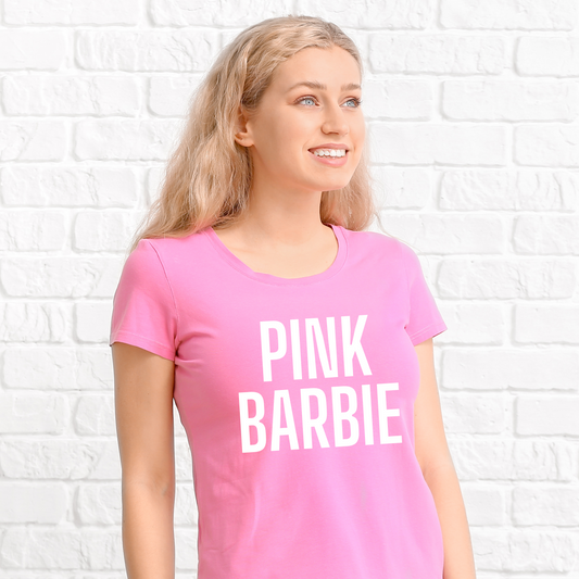 pink barbie shirt - Women's tee - Premium t-shirt from Lees Krazy Teez - Shop now at Lees Krazy Teez