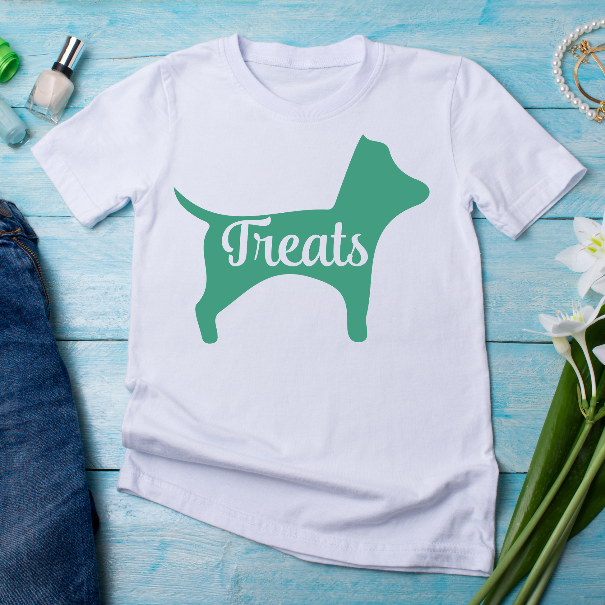 treats dog lover quotes and sayings - Women's funny t-shirt - Premium t-shirt from Lees Krazy Teez - Just $24.95! Shop now at Lees Krazy Teez