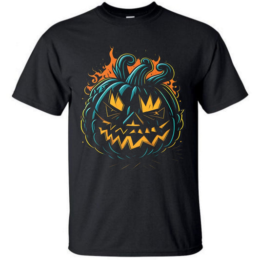 colorful graffiti illustration of a Scary Halloween pumpkin Men's t-shirt - Premium t-shirt from Lees Krazy Teez - Just $16.95! Shop now at Lees Krazy Teez
