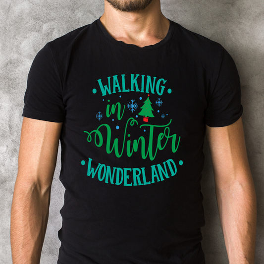 walking in winter Men's funny mens christmas shirts - Premium t-shirt from Lees Krazy Teez - Just $21.95! Shop now at Lees Krazy Teez