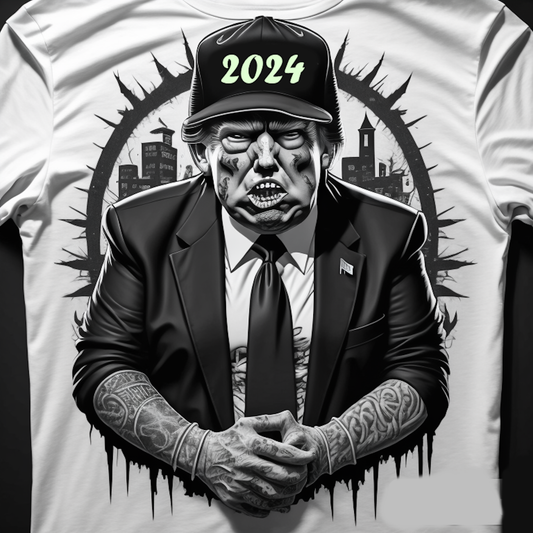 Zombie Trump - Epic Donald Trump Halloween scary funny Men's tee - Premium t-shirt from Lees Krazy Teez - Just $19.95! Shop now at Lees Krazy Teez