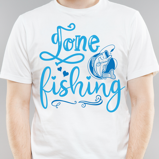 Gone fishing - Men's fishing t-shirt - Premium t-shirt from Lees Krazy Teez - Just $19.95! Shop now at Lees Krazy Teez