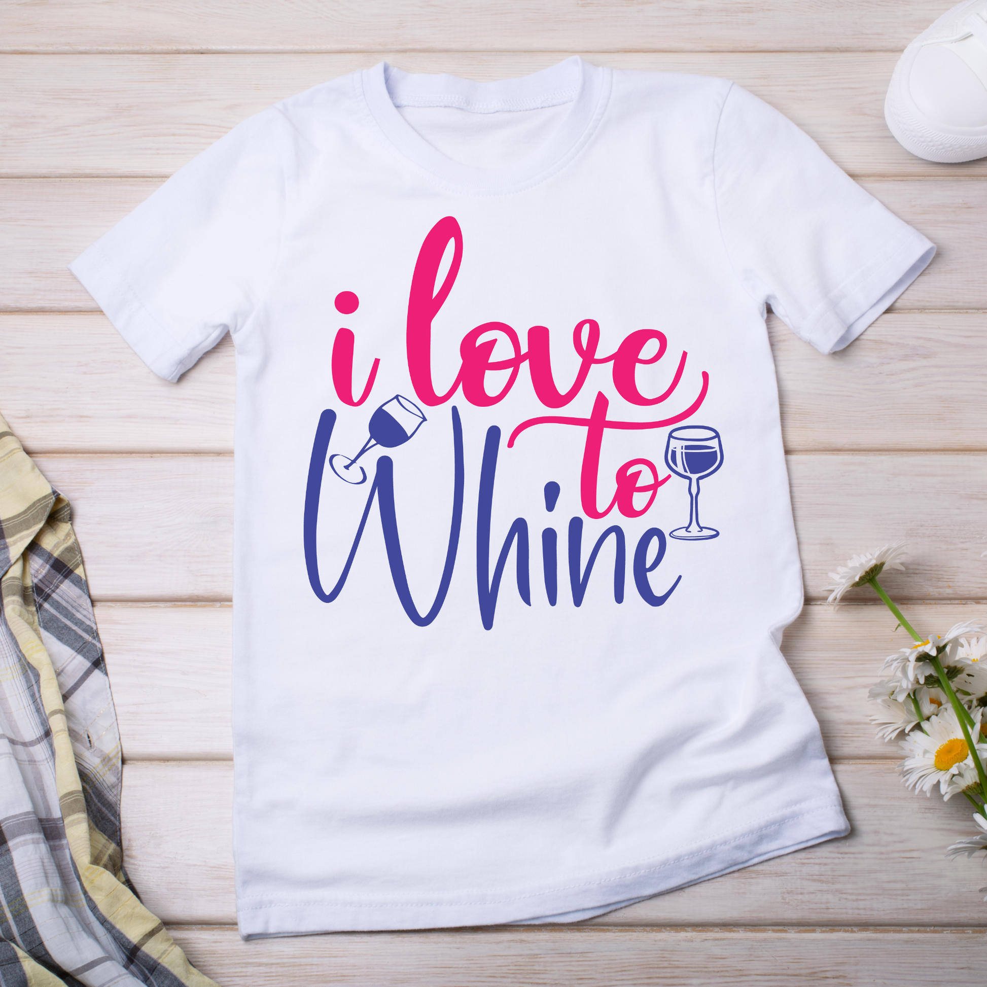 I love to whine funny typography and sayings - Women's funny t-shirt - Premium t-shirt from Lees Krazy Teez - Just $19.95! Shop now at Lees Krazy Teez