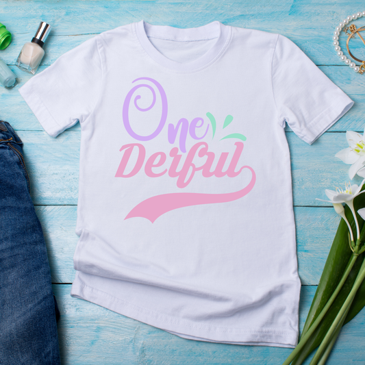 One derful t shirts with sayings for women - funny t shirts for ladies - Premium t-shirt from Lees Krazy Teez - Just $19.95! Shop now at Lees Krazy Teez