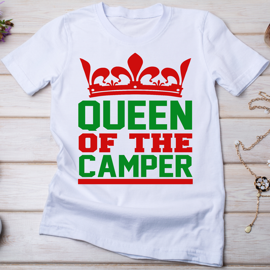 Queen of the camper awesome women's t-shirt - Premium t-shirt from Lees Krazy Teez - Just $19.95! Shop now at Lees Krazy Teez